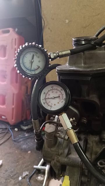 компрессия 4M40 на холодную