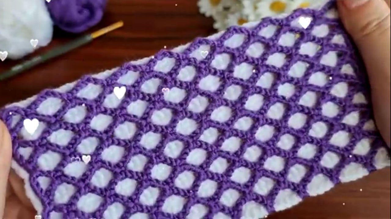 Узор Соты.Крючком