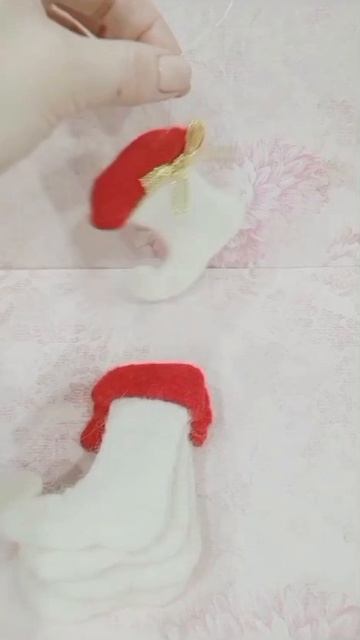 Рождественские сапожки - ёлочная игрушка своими руками!!!
