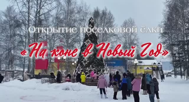 НА КОНЕ В НОВЫЙ ГОД | Открытие поселковой ёлки