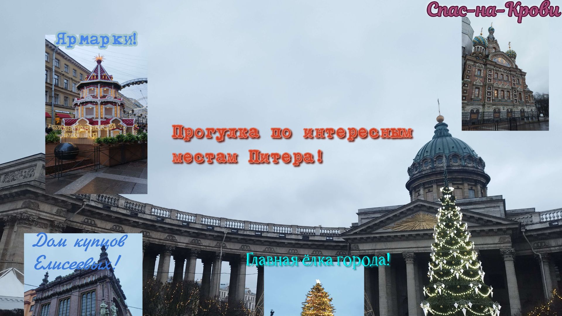 Зимняя сказка Петербурга: от Елисеевского до Дворцовой площади!