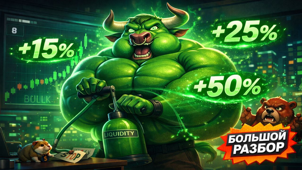 BTC ГОТОВ К РОСТУ? | +15% +25% +50% Сила Лонга | Большой Разбор Эпизод №8