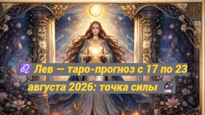  Лев  таро-прогноз с 17 по 23 августа 2026: точка силы 