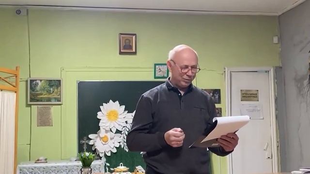 Авторская декламация стихов в храме Петра и Февронии на Рождественской встрече  в 2024 году