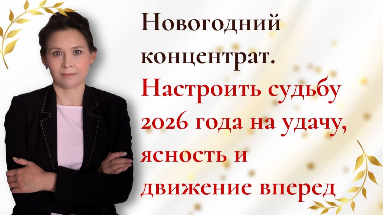Новогодний концентрат. Настроить судьбу 2026 года на удачу, ясность и движение вперед