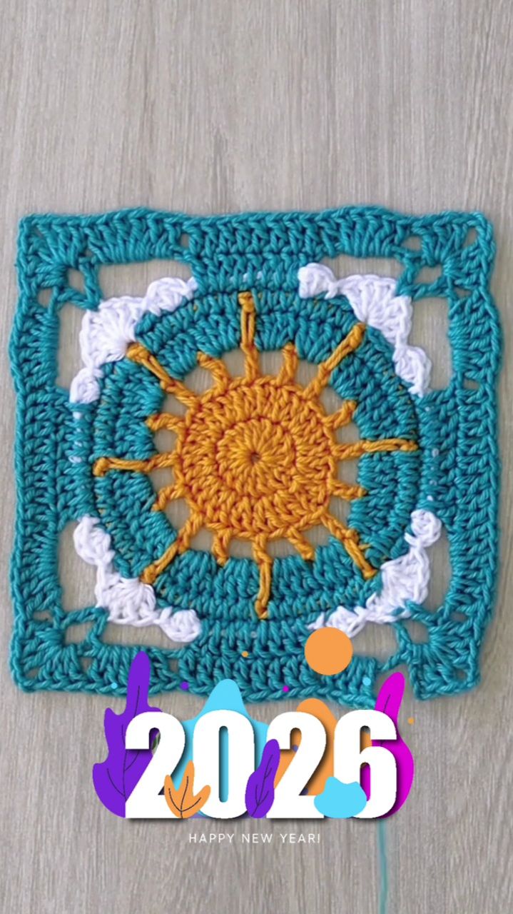 Мотив крючком | Связать Бабушкин квадрат| Вязание крючком для начинающих