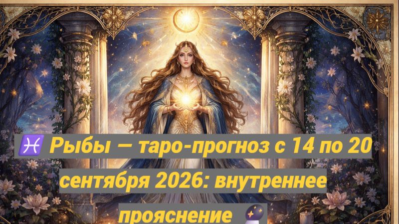  Рыбы  таро-прогноз с 14 по 20 сентября 2026: внутреннее прояснение 