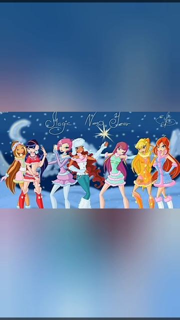 Новогодний 🎄клип из артов с🧚🏻♀️ феями винкс ☃️на песню 🎉хлопушки