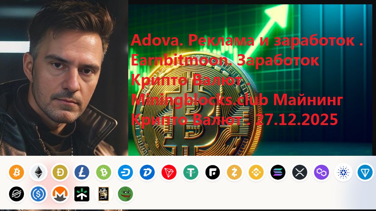 Реклама . Майнинг. Заработок Крипто Валют . 27.12.2025 Full