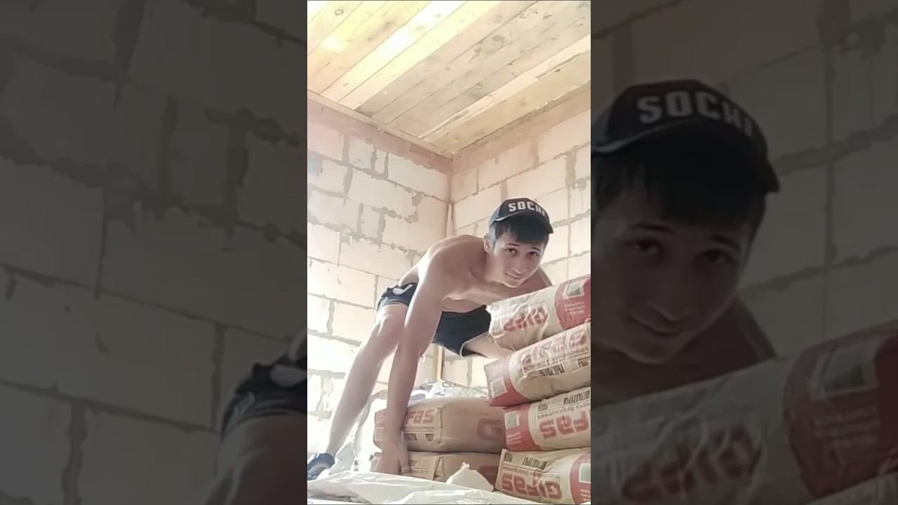 Lifting 2 Bags Gypsym Plaster 70 Kg