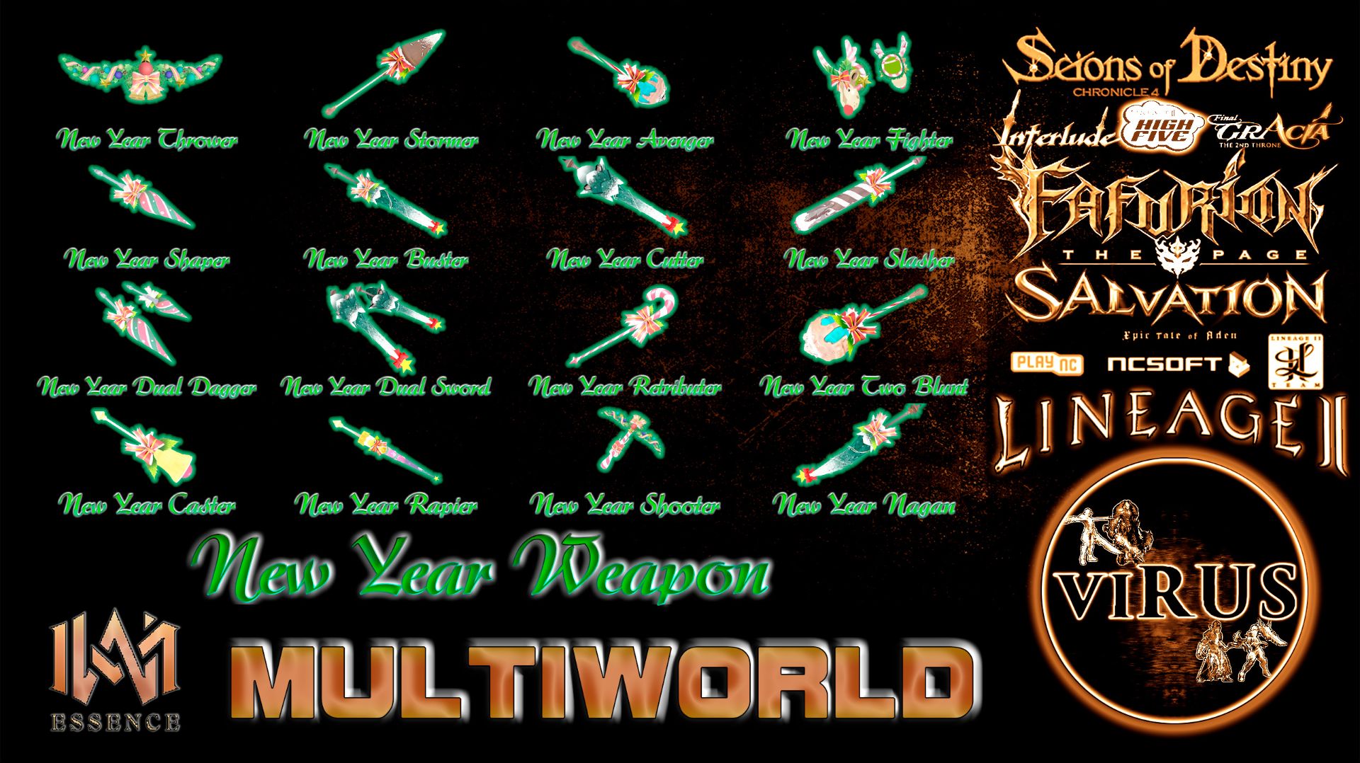 Full Set Of New Year's Weapons For MultiWorld Server ◄√i®uS►