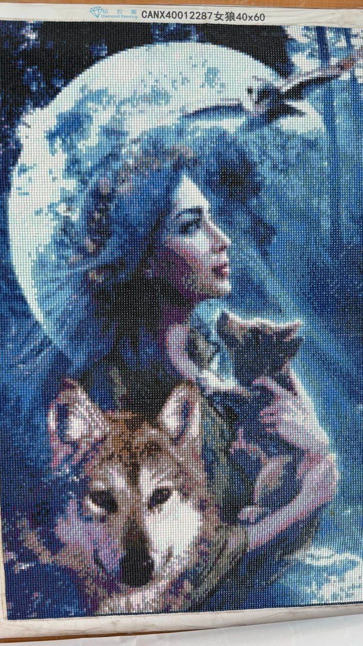 Картина «Девушка и волки» – энергия женственности и материнства