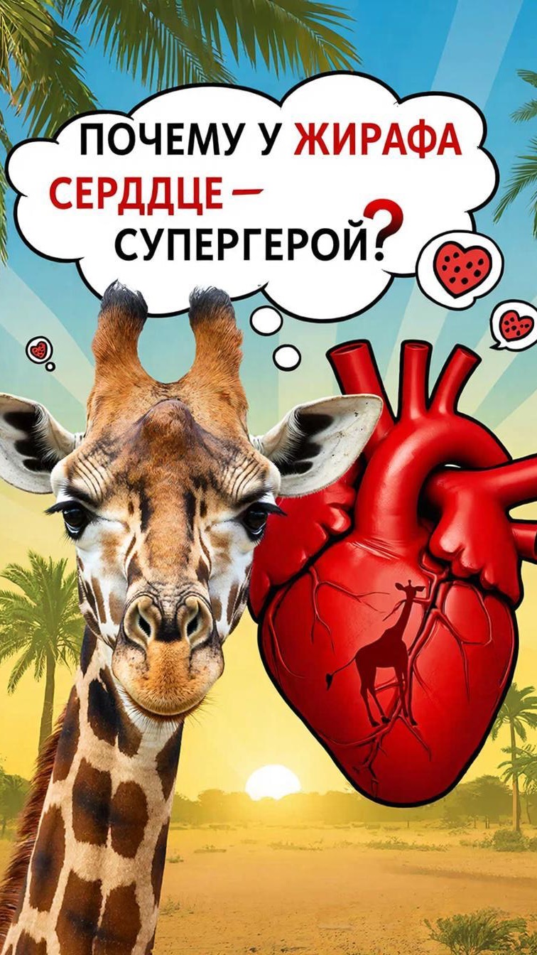 Почему у жирафа сердце - супергерой?