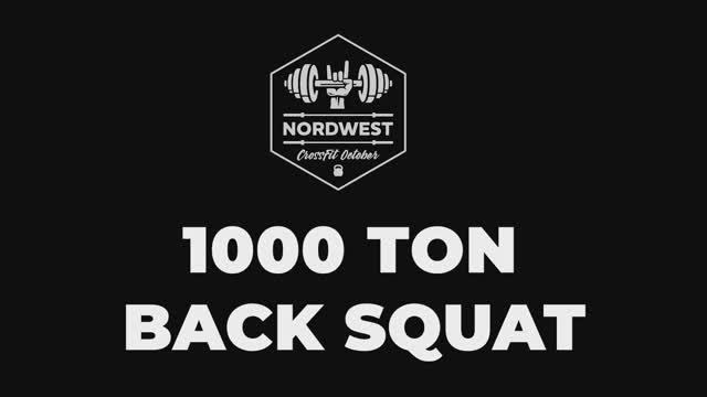 Кроссфит челлендж - 1000 Тon Back Squat в клубе NordWest