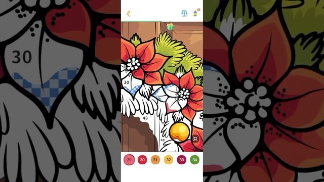 как я разукрасил винок новогодний (средний)