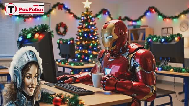 Поздравление от команды РосРобот  на Новый год!