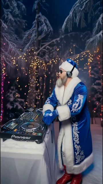 Новогодний танцпол в лесу у Деда Мороза и Снегурочка!