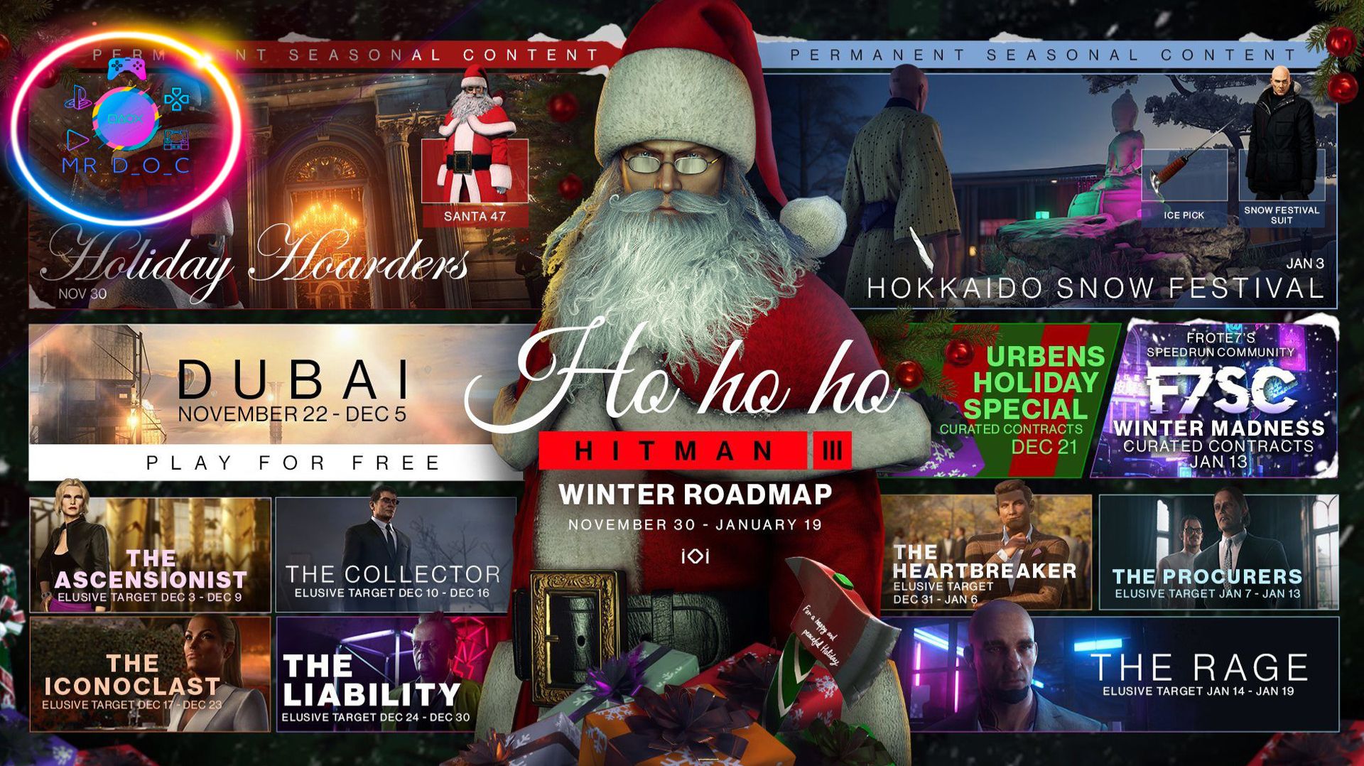 ПРАЗДНИЧНЫЕ ЗАГРЕБАЛЫ ► Hitman: World Of Assassination #1 #mrd_o_c #hitmanwoa