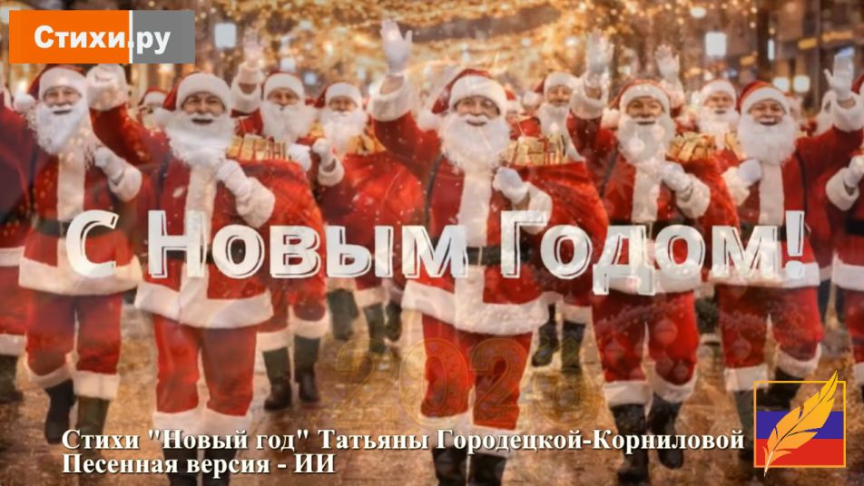 Новый год  - стихи Татьяны Городецкой-Корниловой, песенная версия ИИ