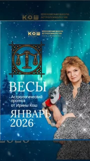 Астрологический прогноз для Весов на Январь 2026 от Ирины Кош