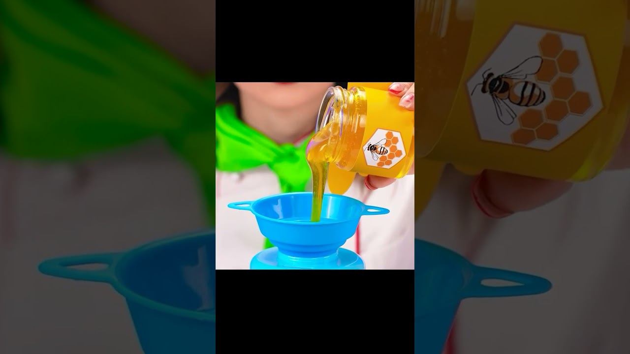 мед наливается в банку