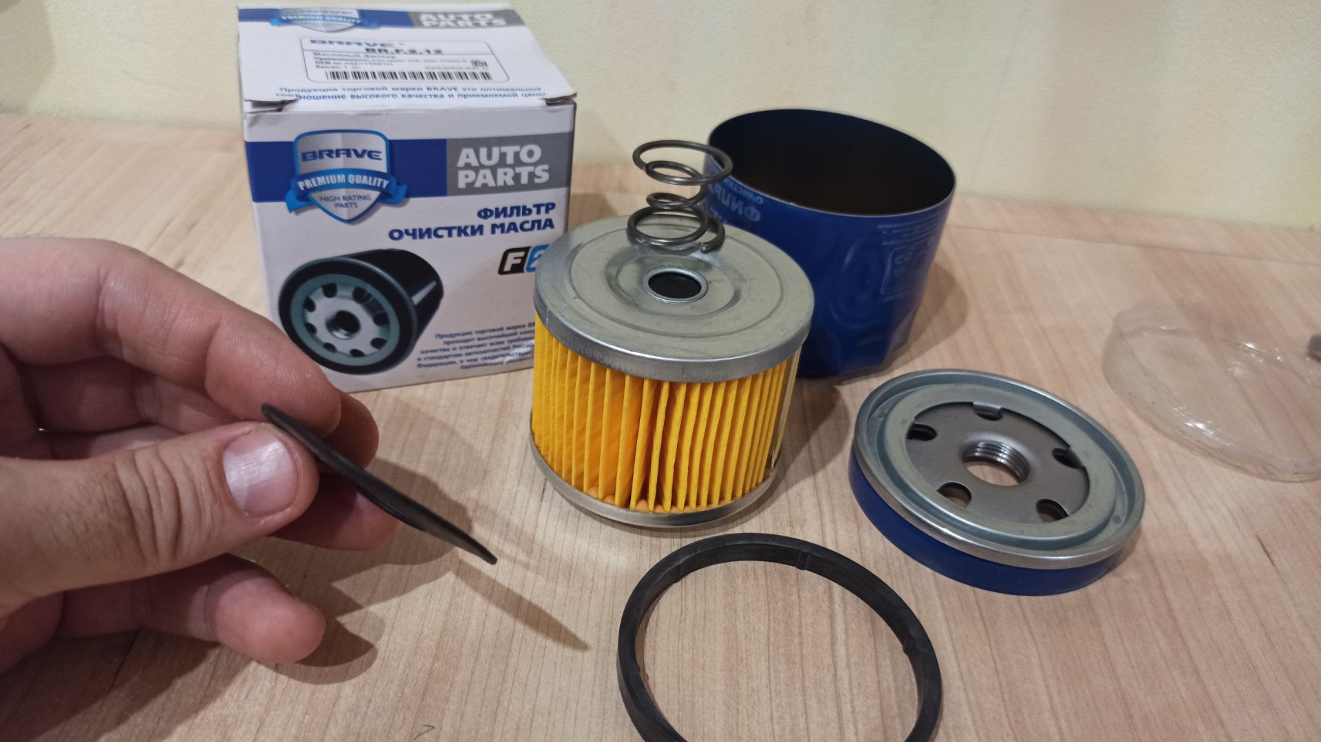 Распил масляного фильтра Brave BR.F.2.12