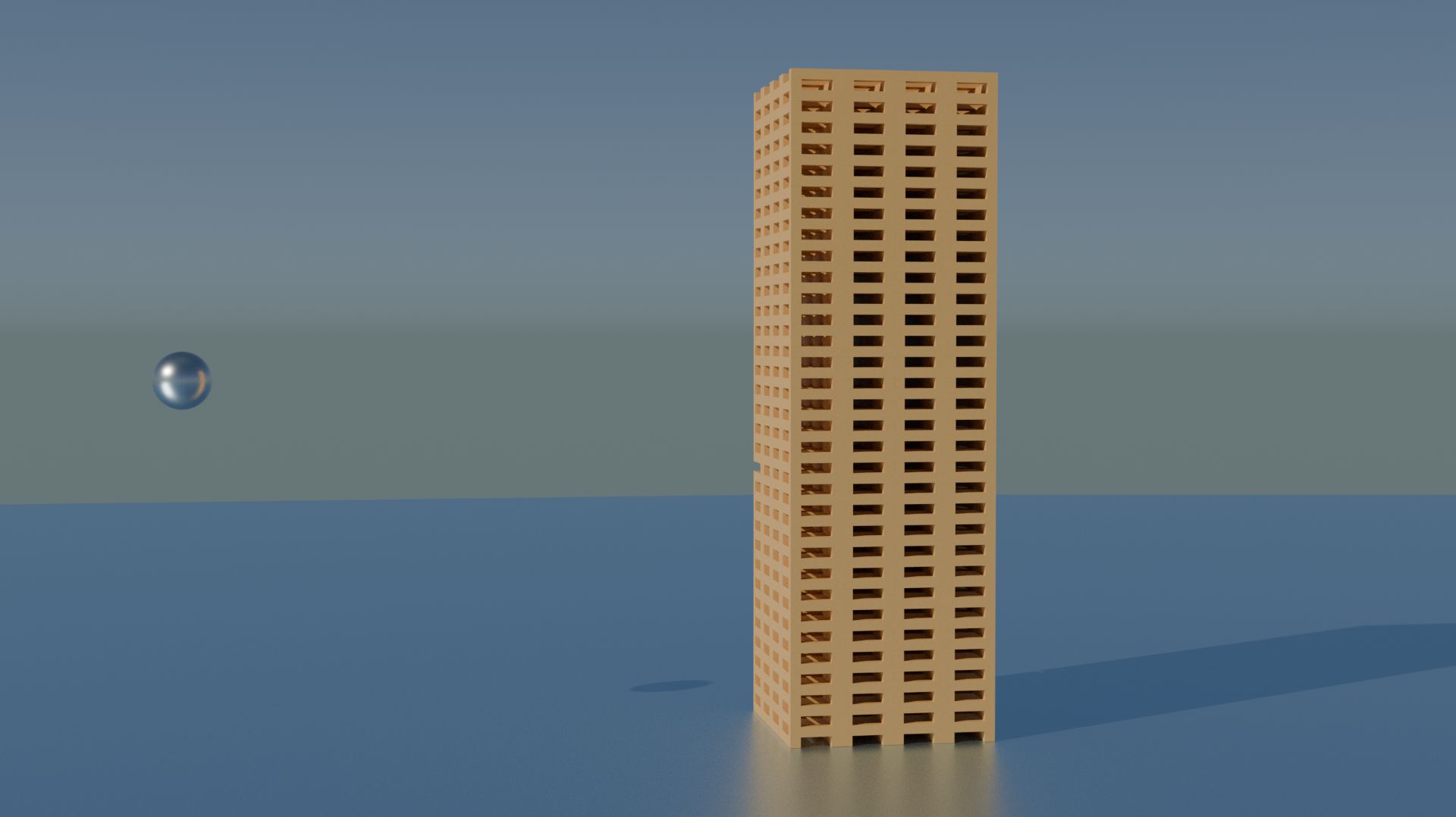 Моделирование башни из досок Blender