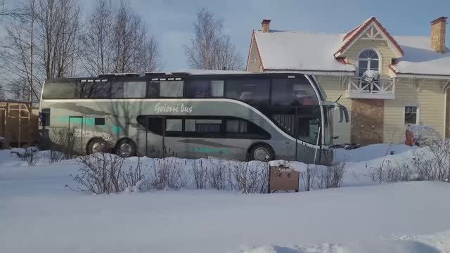 Самый большой автодом из Испании в нашем кемпинге