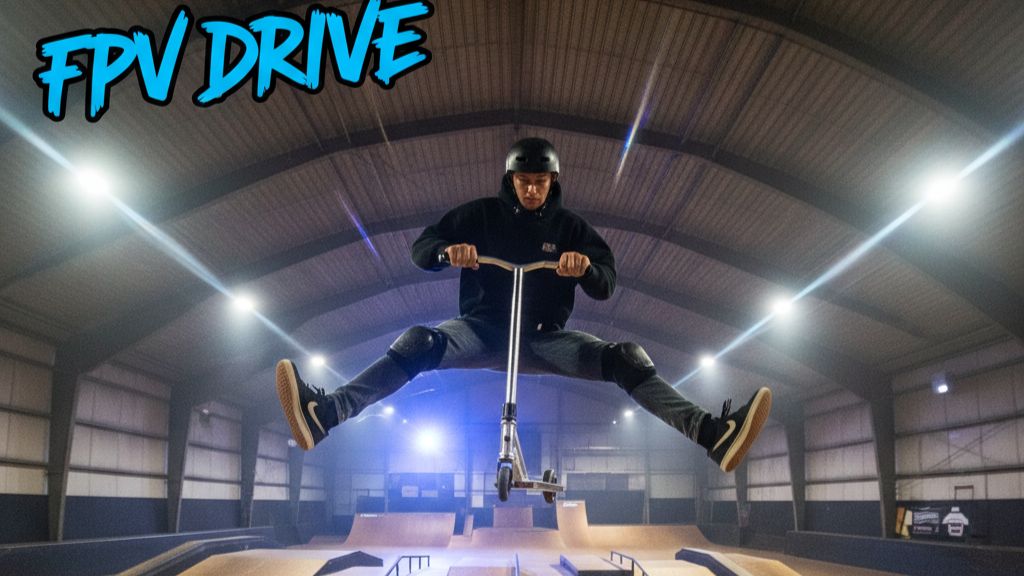 Экшн в скейт-парке: самокаты глазами FPV пилота