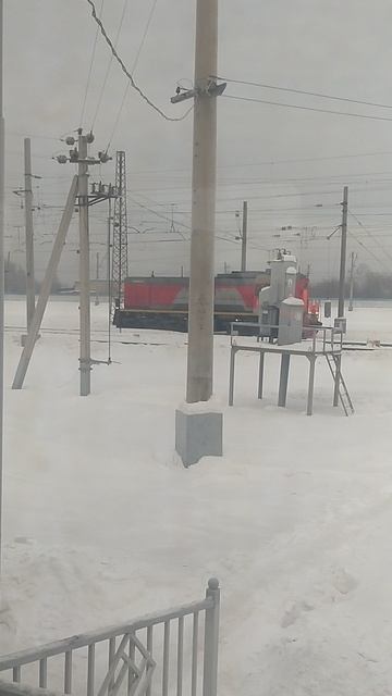 Тепловоз на оп Сызранская бывший 383км Дата съёмки 31.12.25