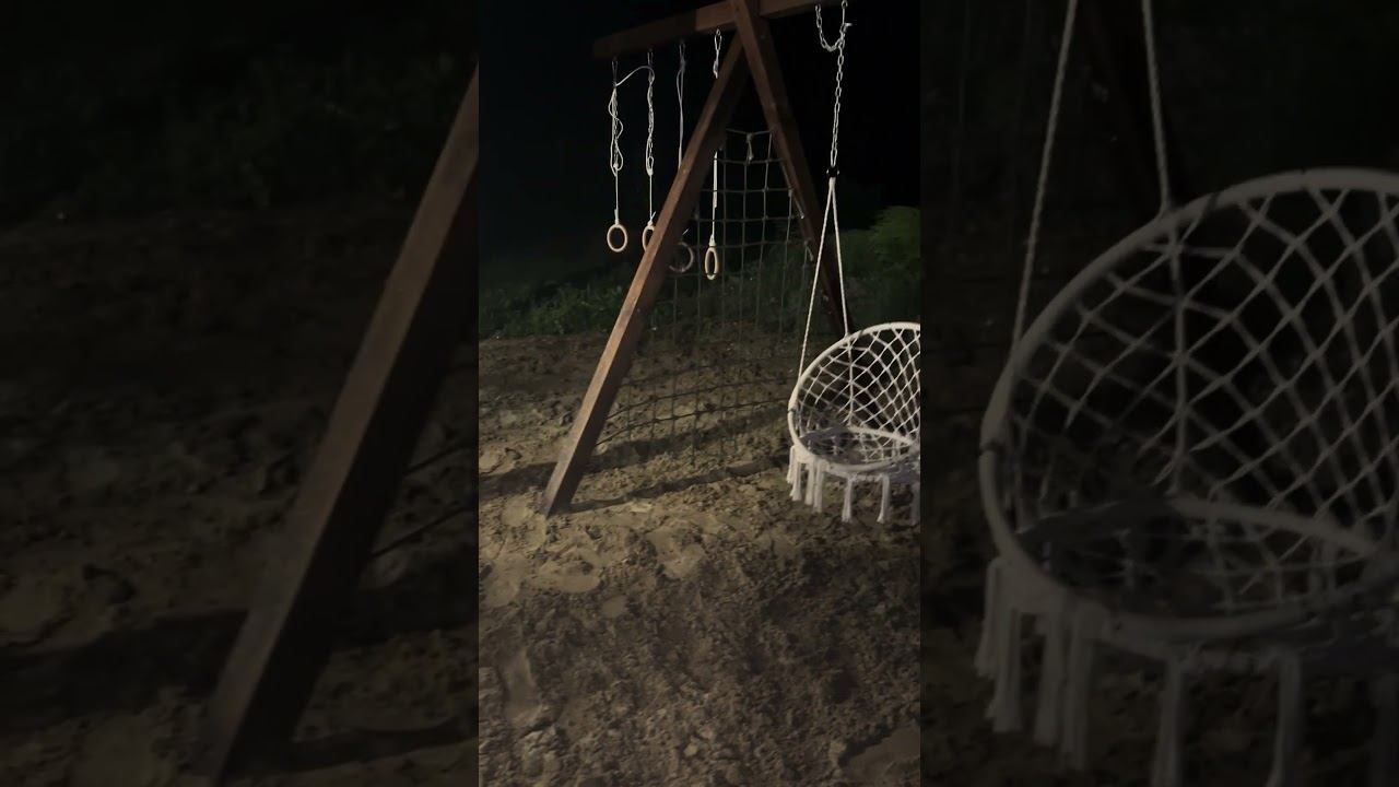 Игровая зона на даче высокого уровня  #качели