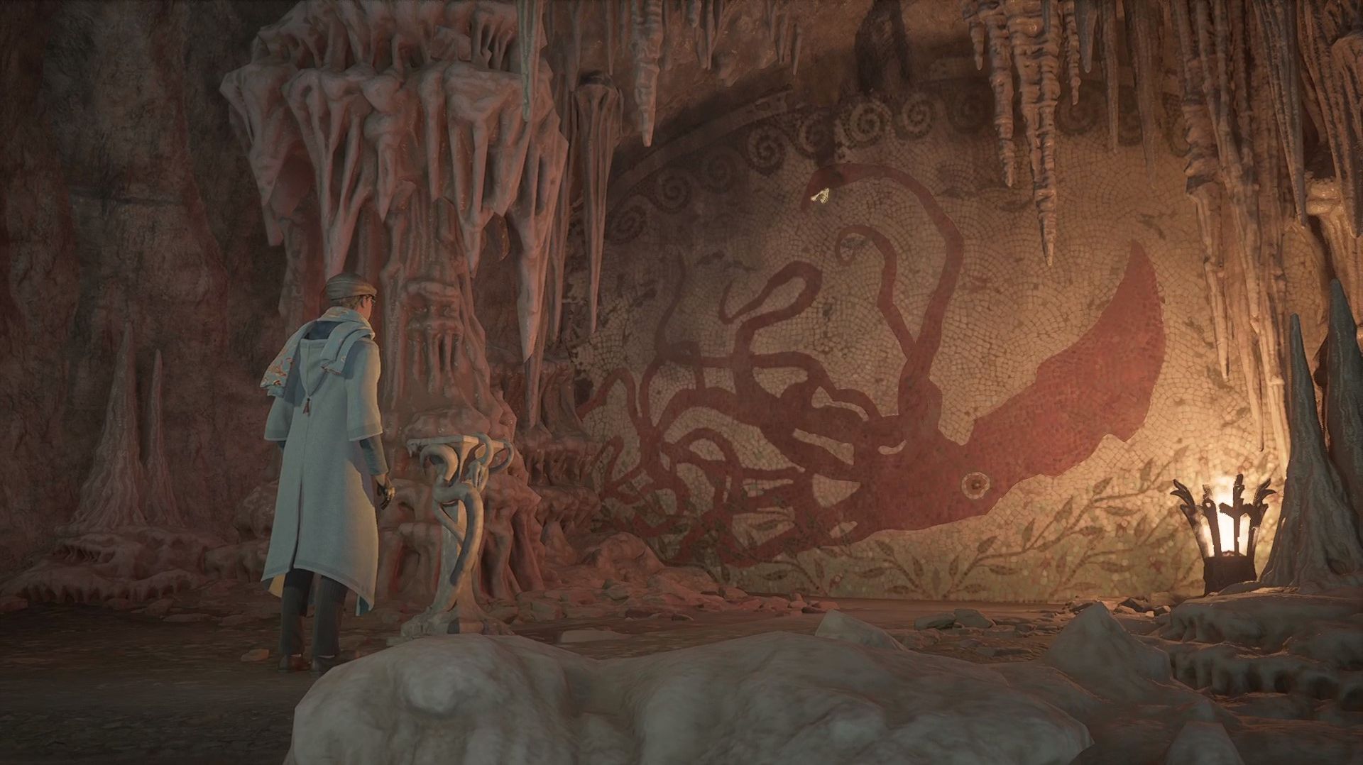 Хогвартс Наследие. 23день! Нашли пещеру кальмара! Встретили призрака! #Хогвартс#Кальмар#Призрак