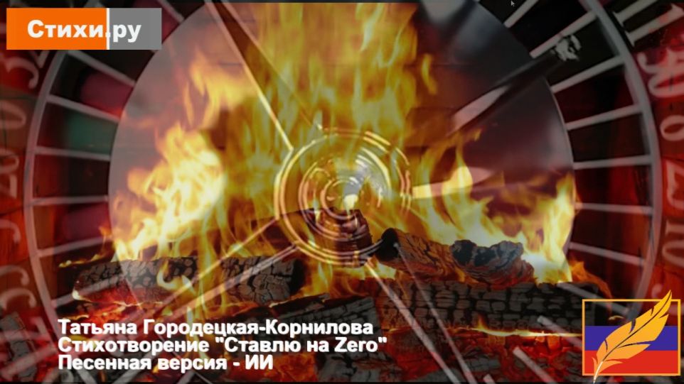 СТАВЛЮ НА ZERO, стихи Татьяны Городецкой-Корниловой. #СТИХИ_РУ. Песенная версия - ИИ