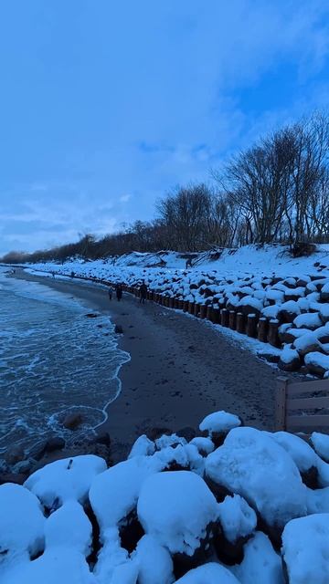 Балтийское море зимой.