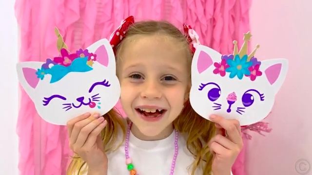 Настя и ее новая DIY комната в стиле Like Nastya.