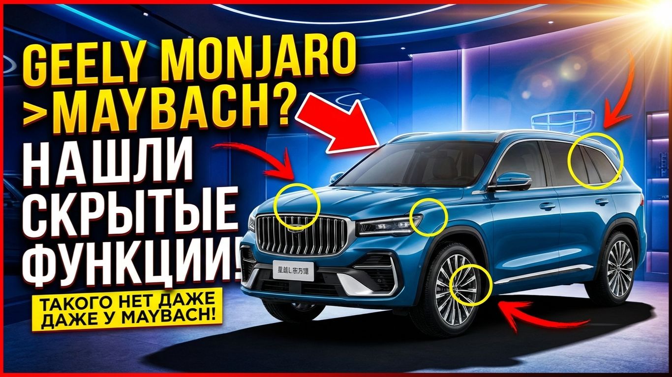 Geely Monjaro ﹥ MAYBACH - НАШЛИ СКРЫТЫЕ ФУНКЦИИ \ Такого нет даже у Maybach