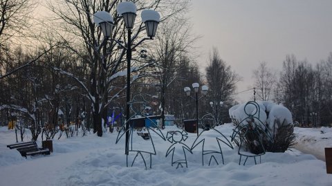 Утро ✨ в парке им. А.С.Пушкина (11.01.2926 г.)