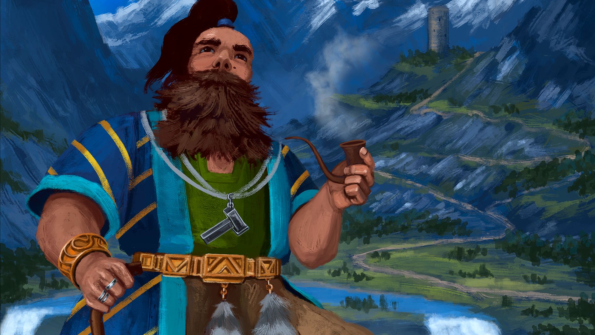 Гном на прогулке