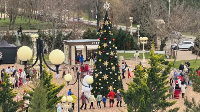 Рождественский хоровод возле Андреевского парка.mp4