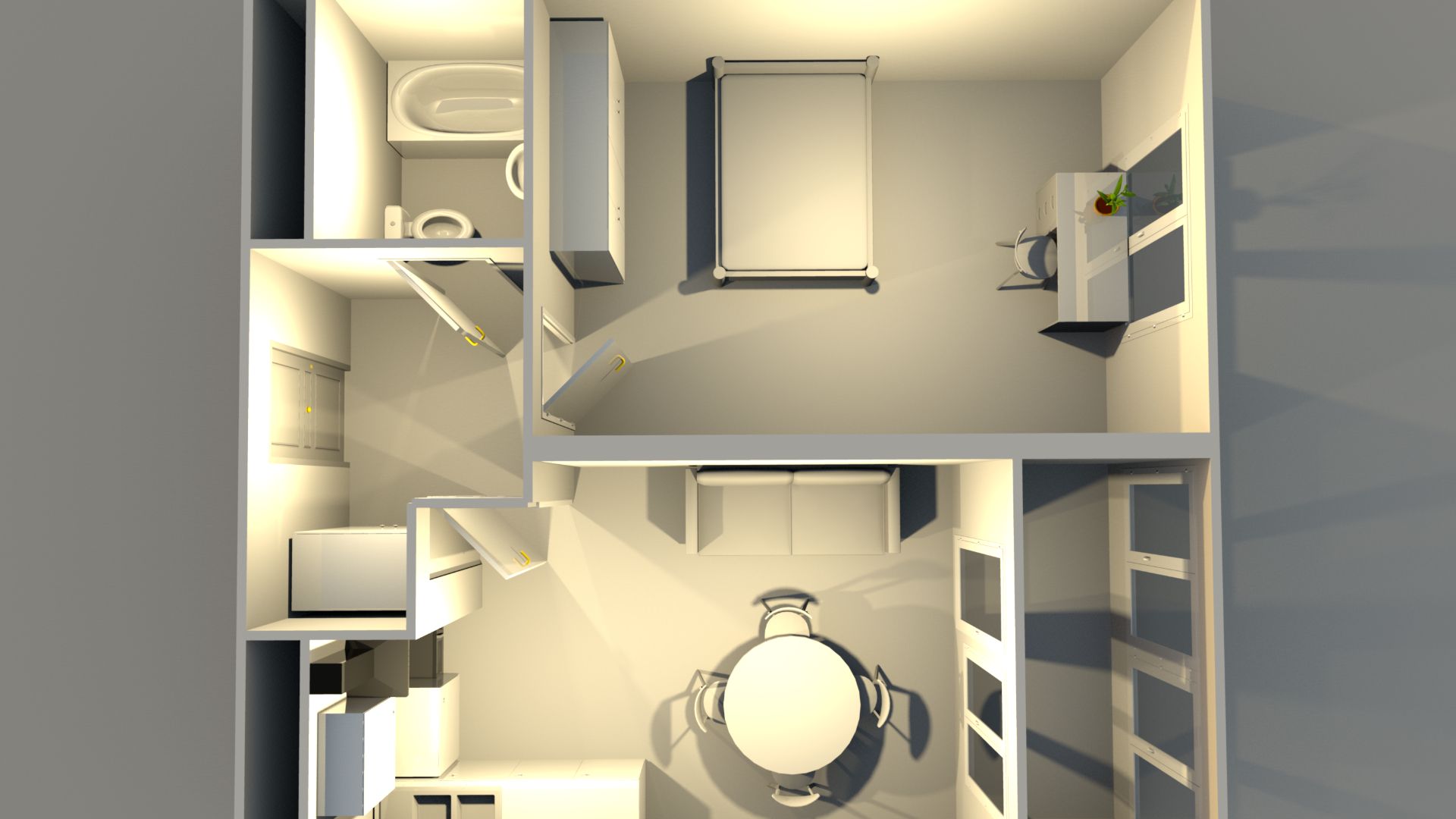 Однокомнатная квартира без отделки в ЖК ВЛЮБЛИНО