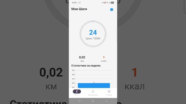 Шагомер с подсчетом калорий