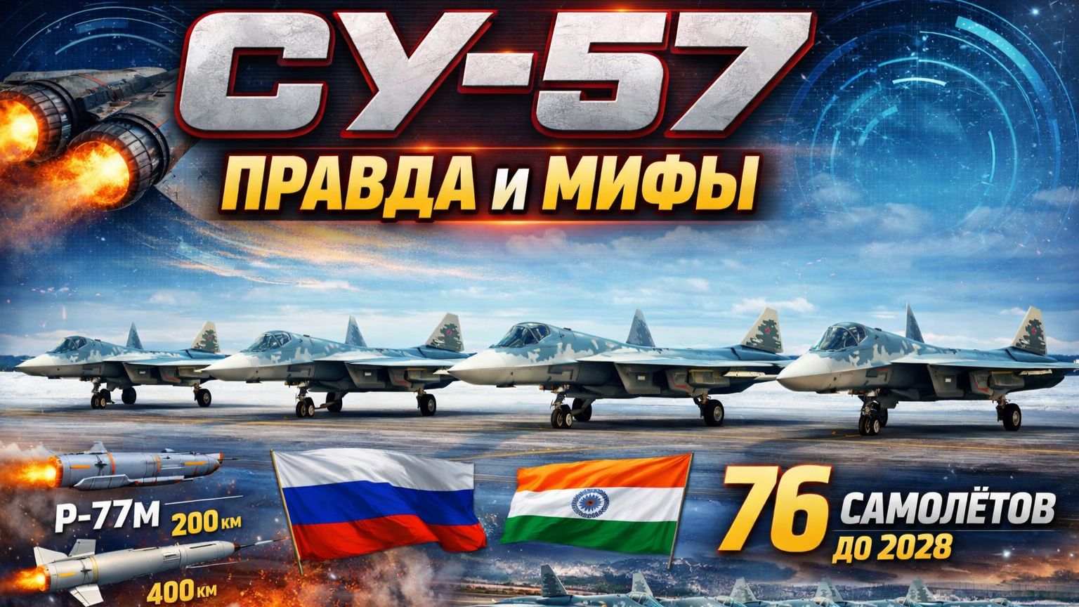 Су-57: реальный самолёт 5 поколения или медийный образ?