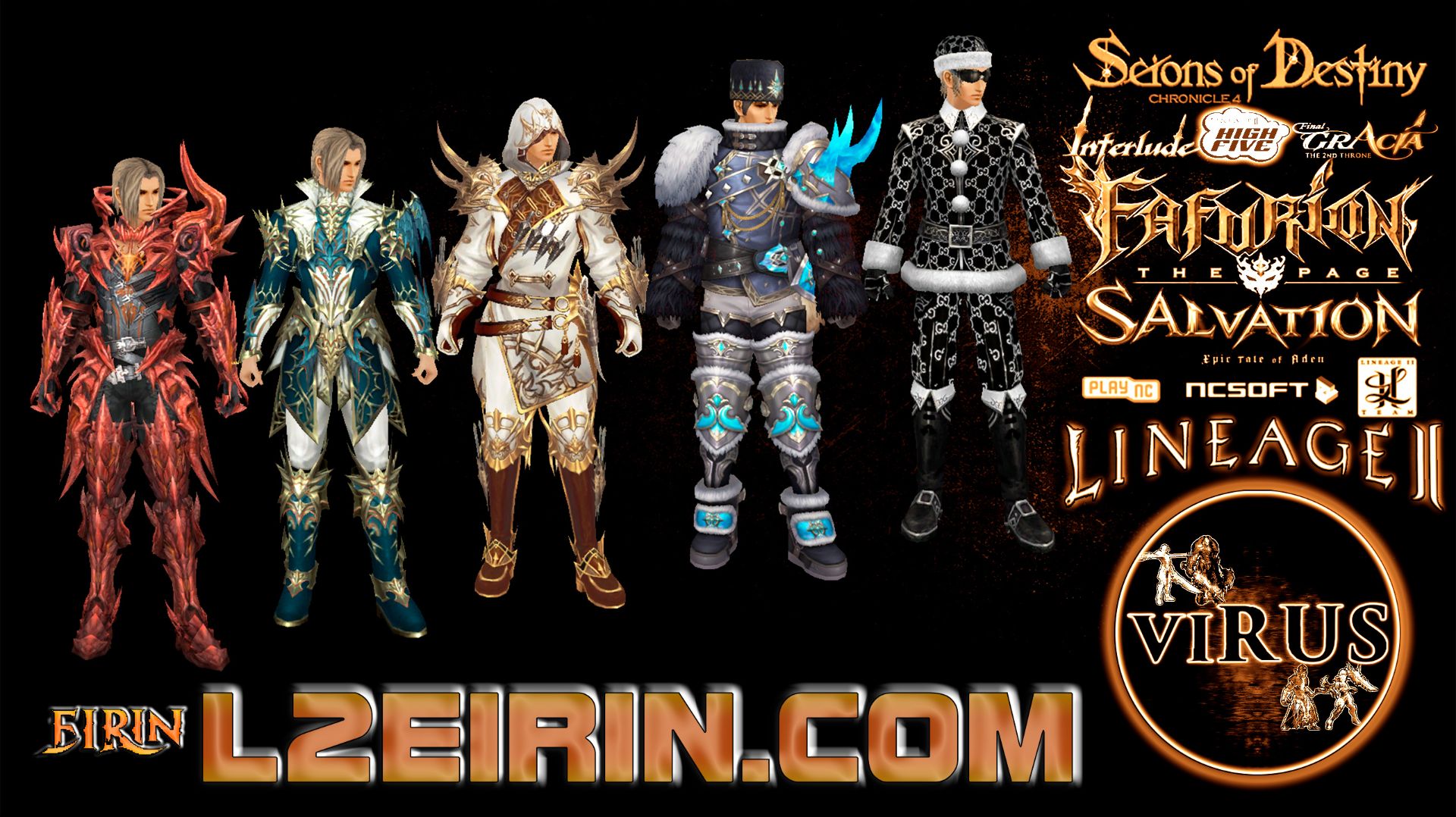 Costume Set 03 For The Www.L2Eirin.Com Server. Lineage II-Interlude ◄√i®uS►