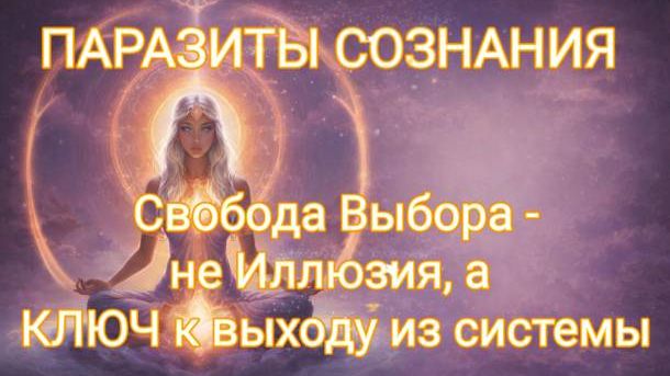 ПАРАЗИТЫ СОЗНАНИЯ: Почему СВОБОДА ВЫБОРА - не Иллюзия, а КЛЮЧ к выходу из Системы