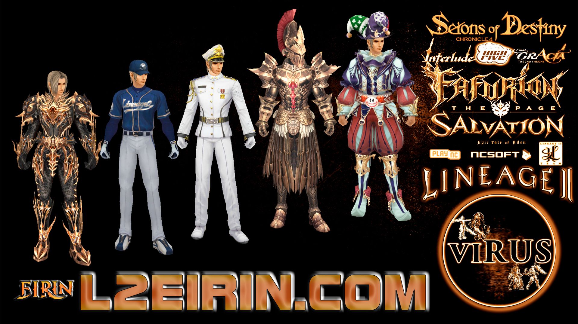 Costume Set 02 For The Www.L2Eirin.Com Server. Lineage II-Interlude ◄√i®uS►