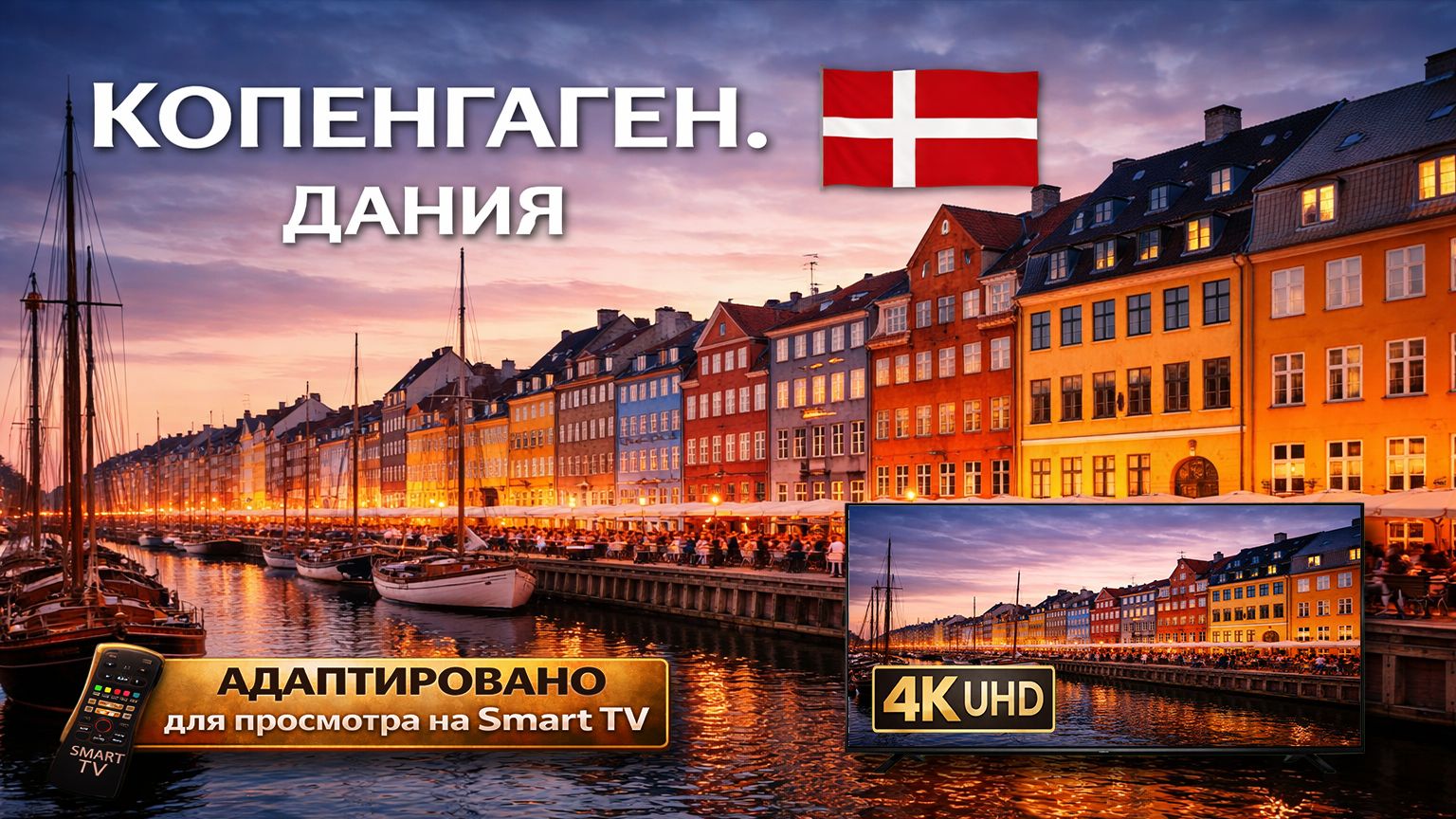 Копенгаген. Дания | Видео в 4К (UHD)