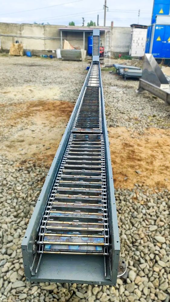 Цепной конвейер для металлической стружки ТСЦ-400