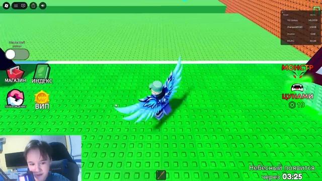 Играю в сбеги от цунами ради брейнрота в роблокс.