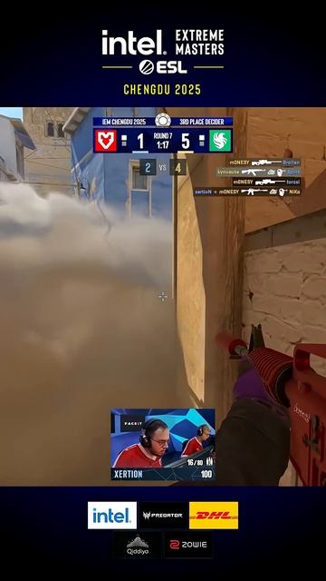 Лучшие моменты CS2: Невероятные киллы от Monesy #mouz #falcons #kyosuke #mouz #xertion #niko #donk