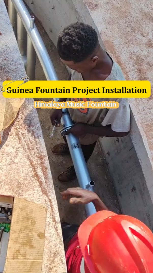 Монтаж сухого фонтана в Гвинее: Весь процесс от А до Я | Himalaya Fountain